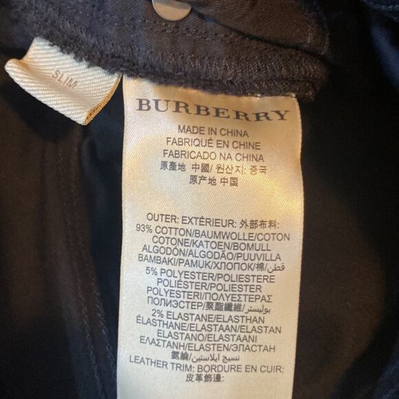 Burberry Brit Slim Skinny Black Jeans New with Tags Size 26 - Picture 10 of 10